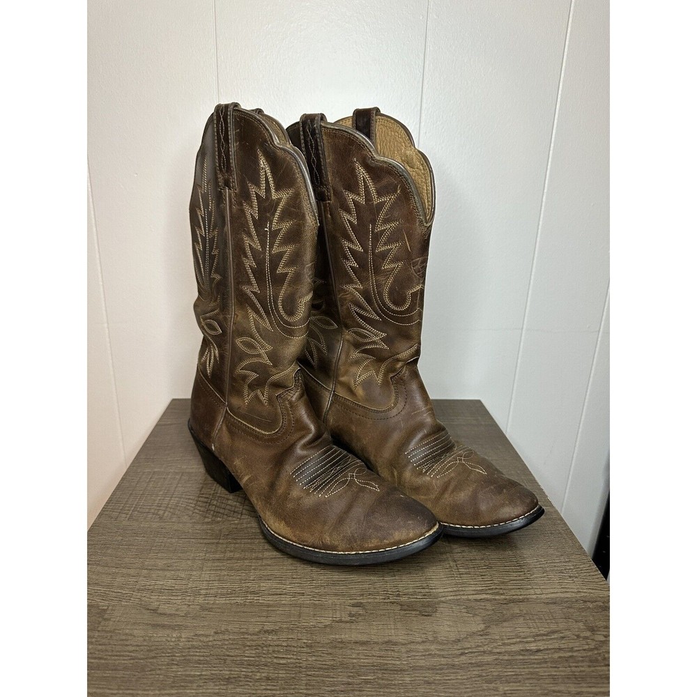 Ariat Heritage Womens SZ 7.5 B Western Cowboy Boots Style 10001021 (15725) Brown